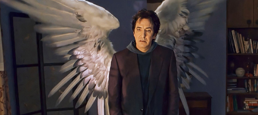 Alan Rickman as Metatron has a message in DOGMA