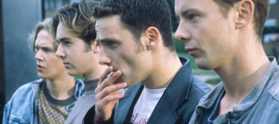 Steven, Matt, ted and Phil pose as the protagonists of Boston Kickout